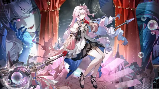 Denia as a Fusion Resonator in a Wuthering Waves live wallpaper