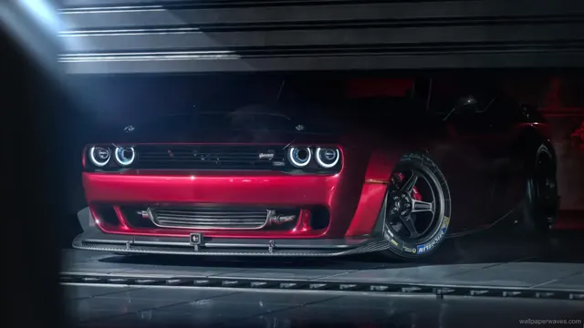 Dodge Challenger SRT Demon in an automotive live wallpaper scene