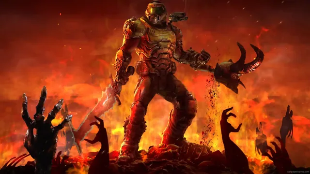 Doom Slayer Hack and Slash 4K live wallpaper