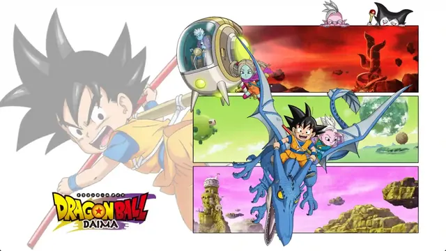 Dragon Ball Daima themed anime wallpaper with an adventure focus