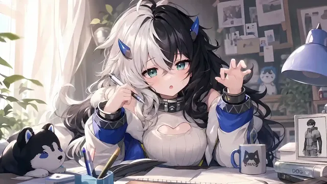 Eatchel Gustav Snowbreak 4K anime live wallpaper.