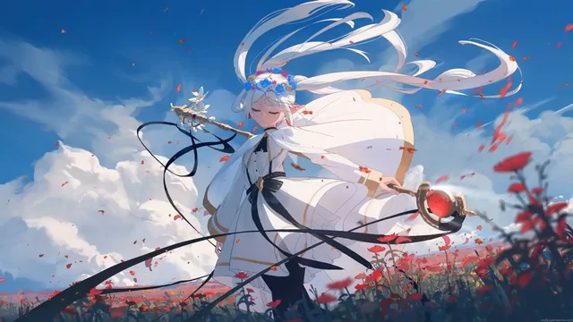 Frieren Peaceful Journey 4K anime live wallpaper.