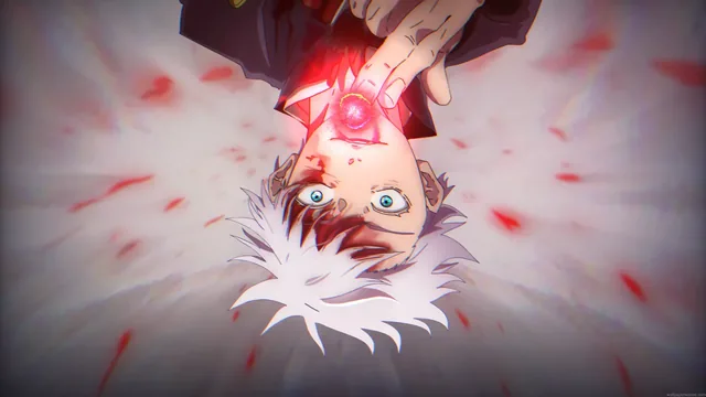 Gojo Satoru Red Technique Awakening anime live wallpaper in 4K.