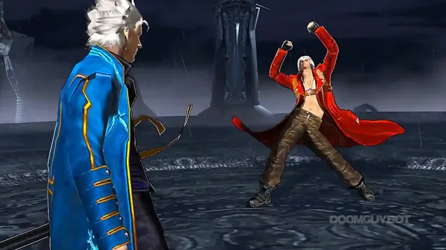 Dante from Devil May Cry performing the Hakari dance meme