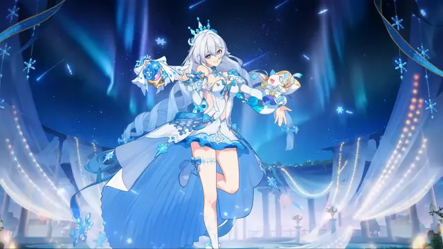 Kiana Kaslana in a Honkai Impact live wallpaper