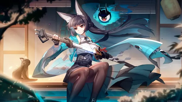 Hoshimi Miyabi in a focused Zenless Zone Zero 4K desktop scene