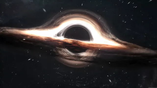 Interstellar black hole depicted in a science-fiction 4K live wallpaper