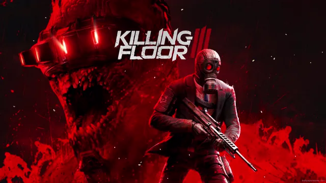 Survivor standing among debris under a bruised nightfall sky in Killing Floor 3