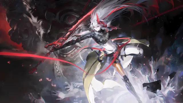 Lucia Punishing Gray Raven 4K anime live wallpaper.