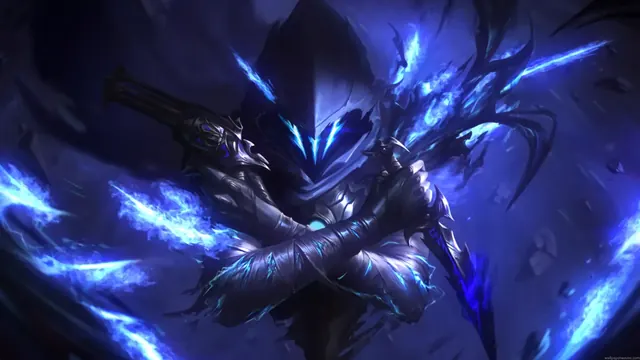Omen in ultimate shadow form in a VALORANT live wallpaper