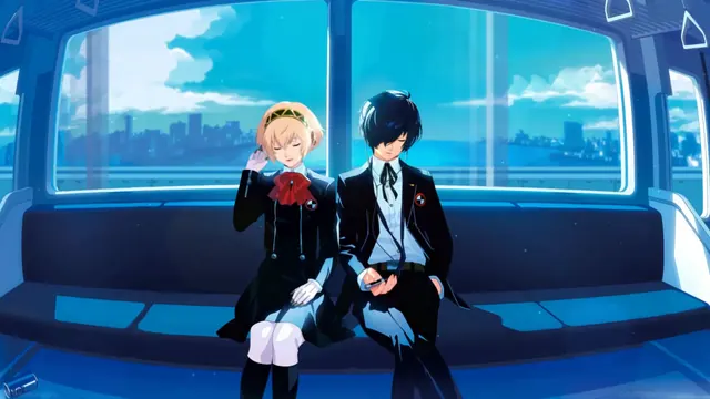 Aigis and Makoto Yuki together in a Persona 3 Reload wallpaper