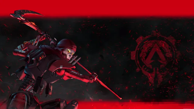 Revenant attacking beside a distressed red Apex emblem