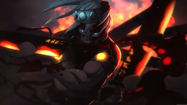 Tengen Uzui Dual Blade Fury anime live wallpaper