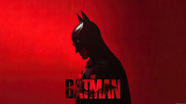 Red poster-style unofficial fan art of The Batman
