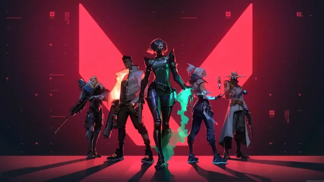 Valorant agents cinematic live wallpaper with red background