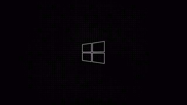 Retro desktop interface breaking into colorful glitch bands and pixel artifacts
