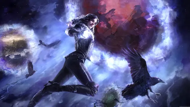 Yennefer of Vengerberg in The Witcher live wallpaper